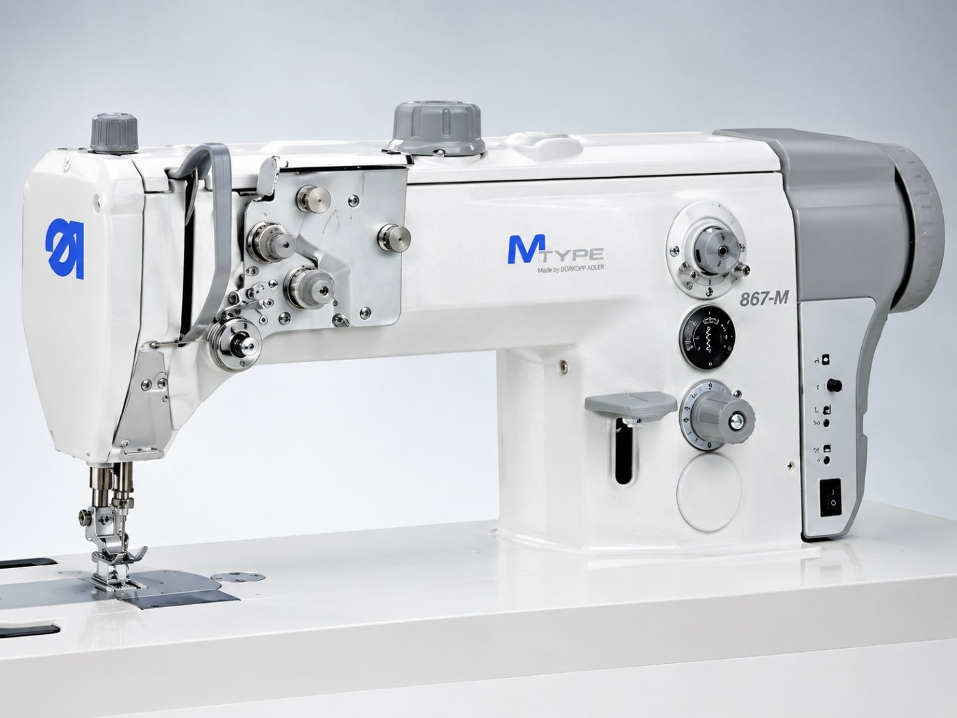 867-M Eco single needle lockstitch flat bed sewing machine for medium-heavy duty applications