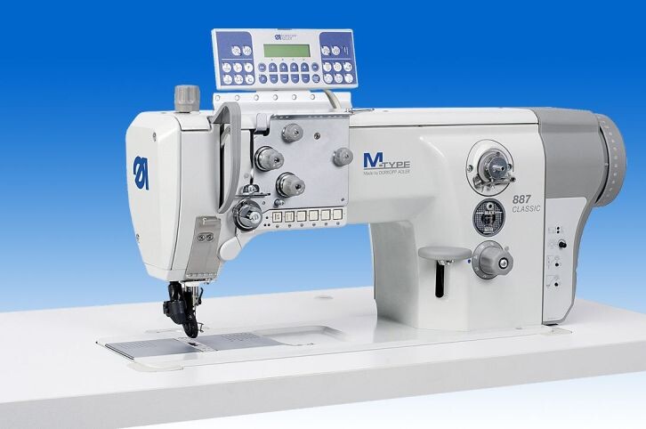 887-160122-M Classic flat bed single needle sewing machine