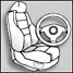 Automotive seat application icon